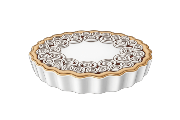 A Decorative White Swirl Cake: Elevating Your Designs