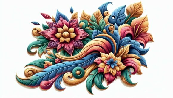 Bold Decorative Flower: A Visual Asset for Modern Creators