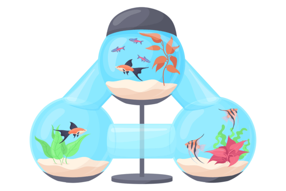 Decorative Glass Aquarium with Exotic Fa: A Designer's Guide