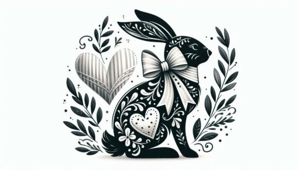 Decorative Hare Silhouette: Beyond a Simple Graphic