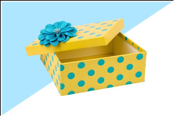 Decorative Yellow Gift Box PNG: A Digital Design Essential