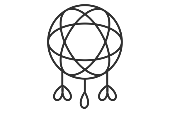 Dream Catcher Line Icon: A Modern Decorative Orna