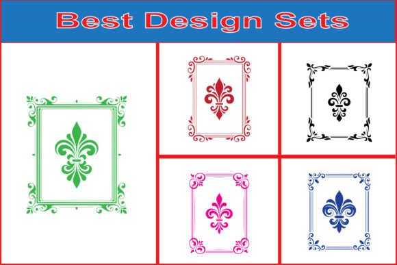 Elegant Frames for Timeless Projects: A Fleur De Lis Set