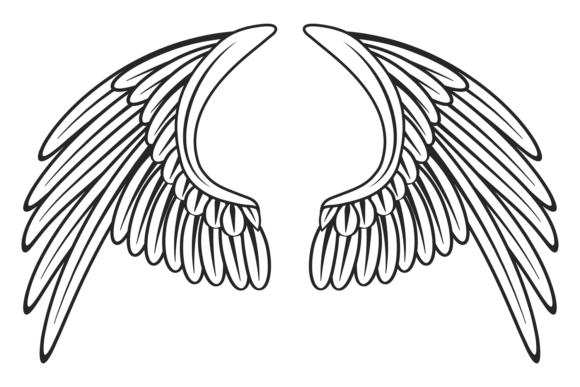 Heraldic Wings Drawing: The Decorative Bird Icon for Bold Branding