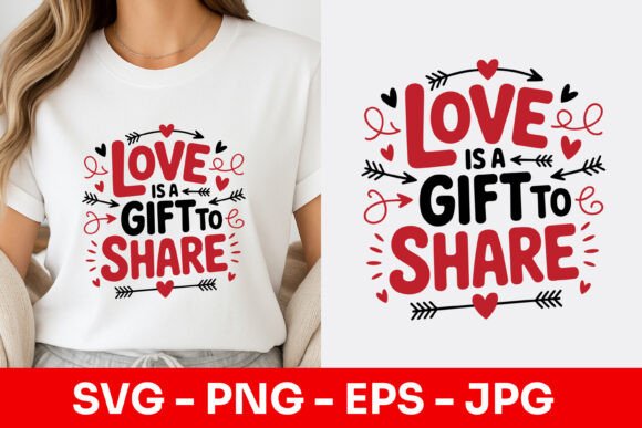 Love is a Gift to Share: A Decorative SVG for Heartfelt Design