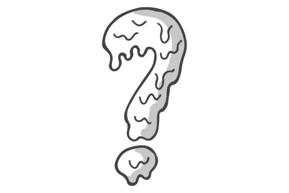 Melting Question Doodle: Your New Favorite Decorative Punc