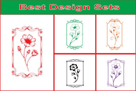 Timeless Elegance: Classic Decorative Flower Frame Art