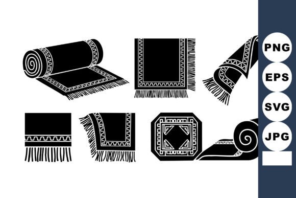 Traditional Decorative Carpet Rugs: A Vector Design Resource