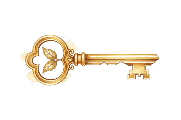 Unlocking Character: The Golden Vintage Decorative Key Symbol